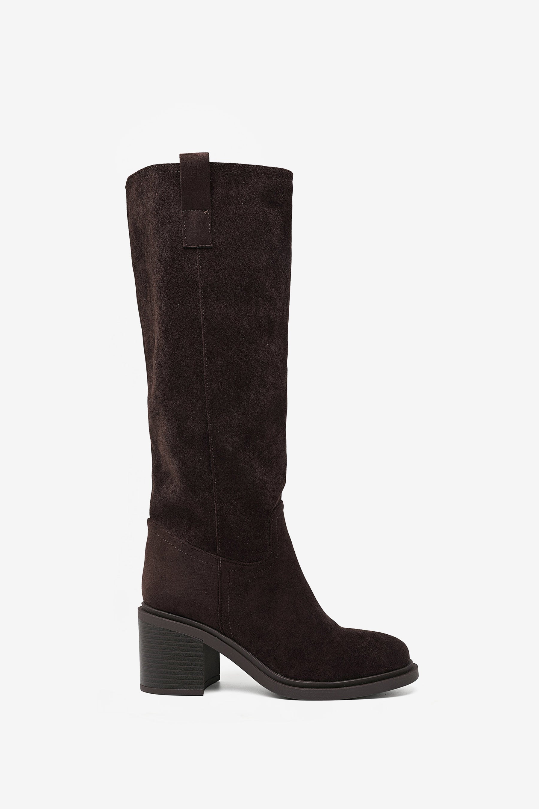 Harper Bottes Cavalière Suede Marron