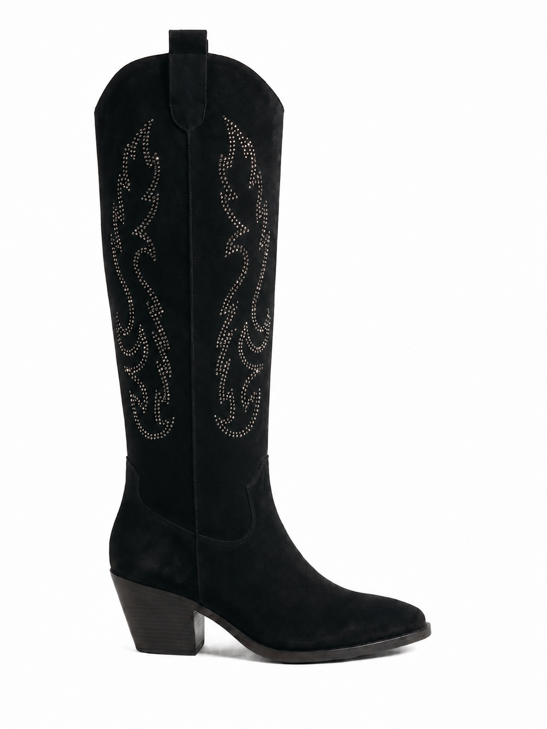 Rosie Bottes Santiags À Strass Noir