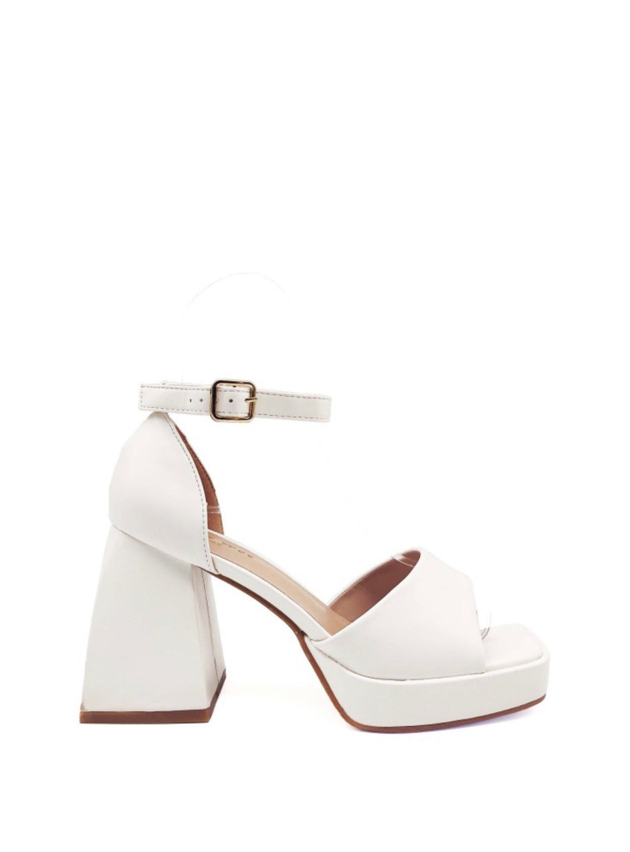 Guess Women's Rippa Textured Platform Sandals High Block Heels White 6.5 |  eBay